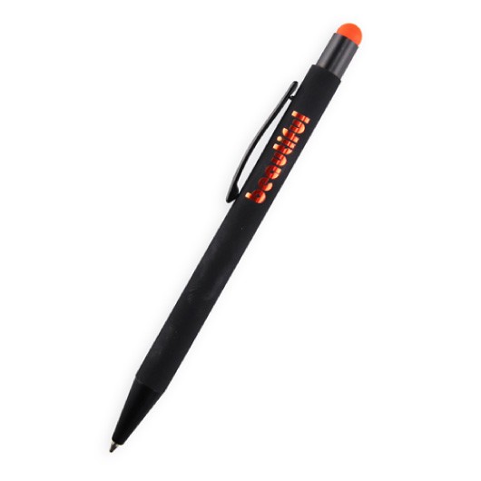 Black orange Coloured Mirror Stylus Pens